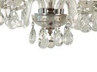 A Cut Glass Four-Light Chandelier