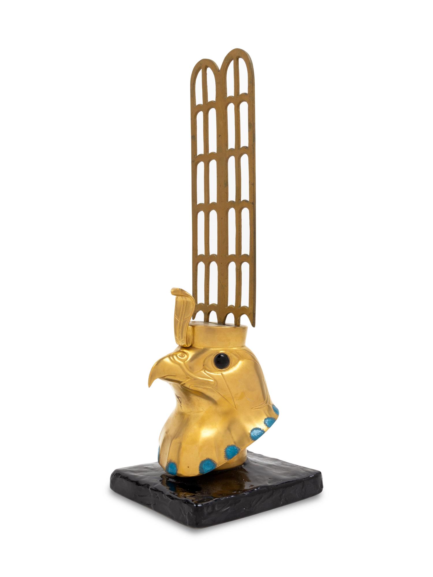 A Boehm Gilt Decorated Egyptian Bust