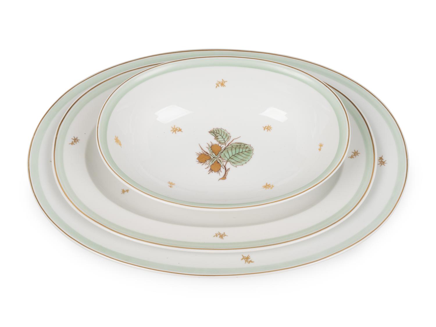 A Bing and Grondahl Hazelnut Porcelain Dinner Service