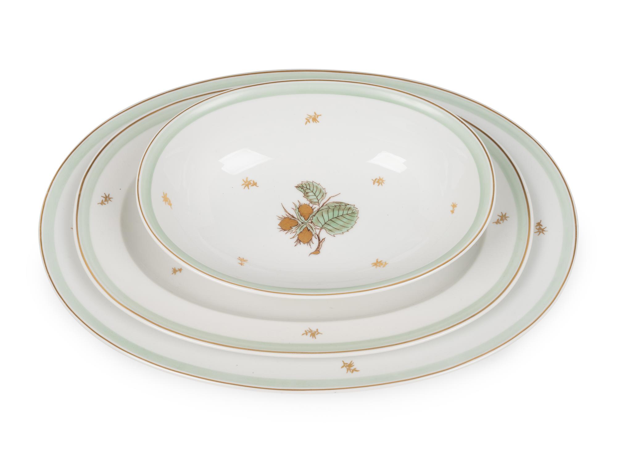A Bing and Grondahl Hazelnut Porcelain Dinner Service