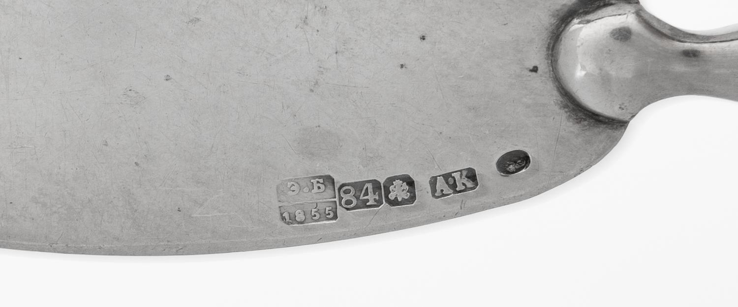A Large Collection of Russian Silver Flatware Articles