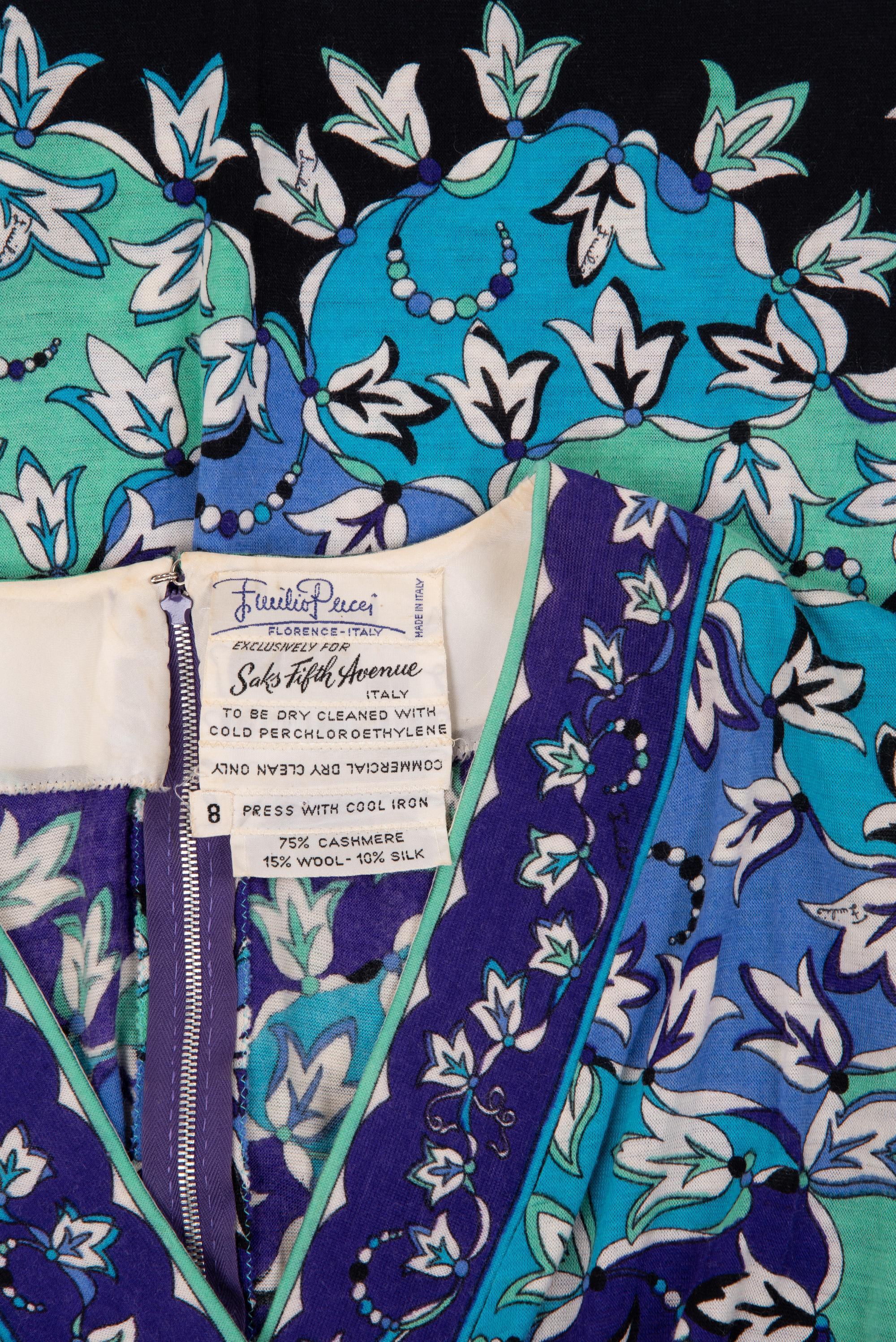 Two Designer Knit Dresses and One Skirt: One Bessi, One Pucci and One Roberta di Camerino, 1970s