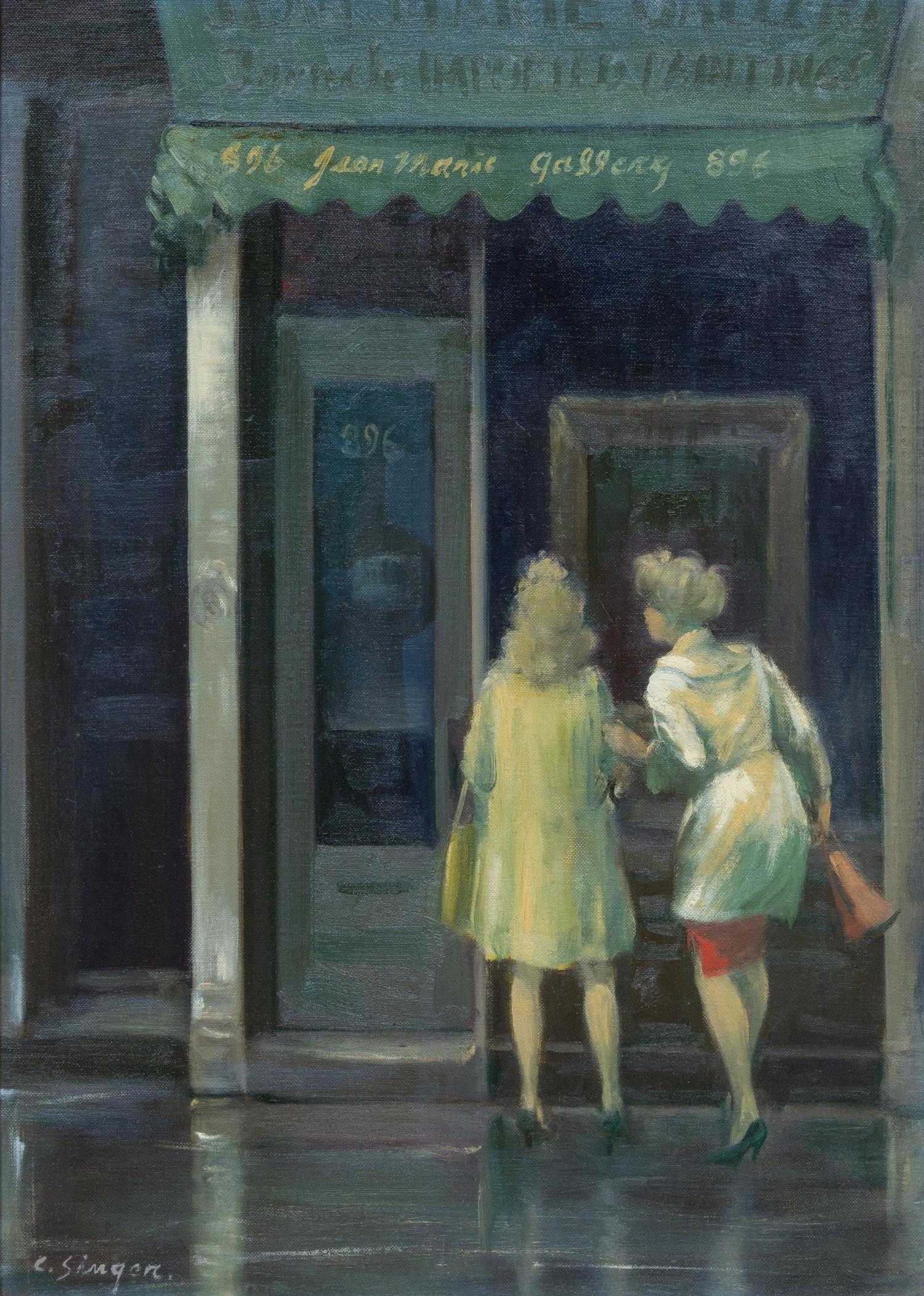 Clyde Singer, (American, 1908-1998), Gallery on 3rd Avenue, 1963