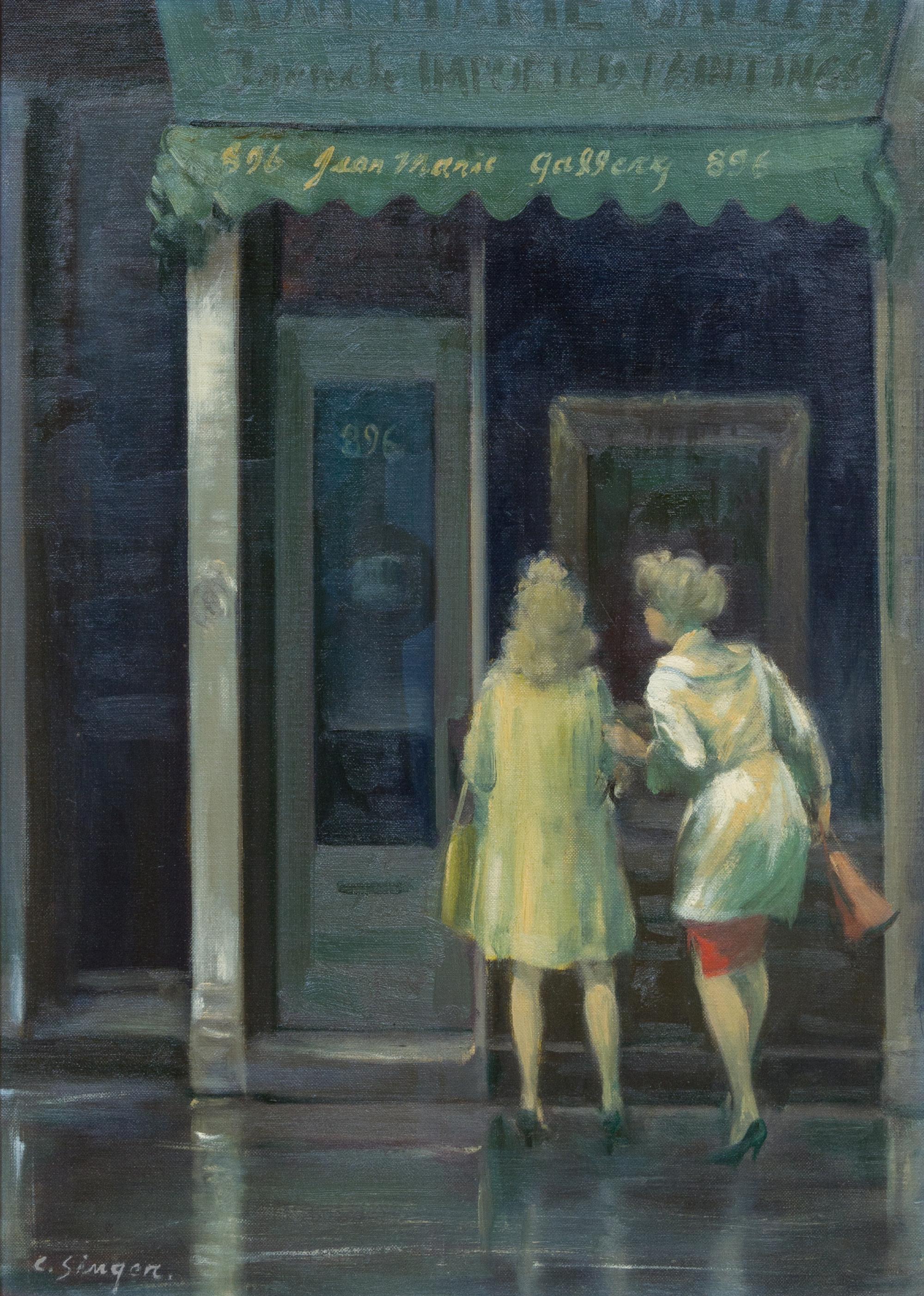 Clyde Singer, (American, 1908-1998), Gallery on 3rd Avenue, 1963