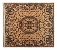 A Blue and White Jacquard Woven Liberty Coverlet