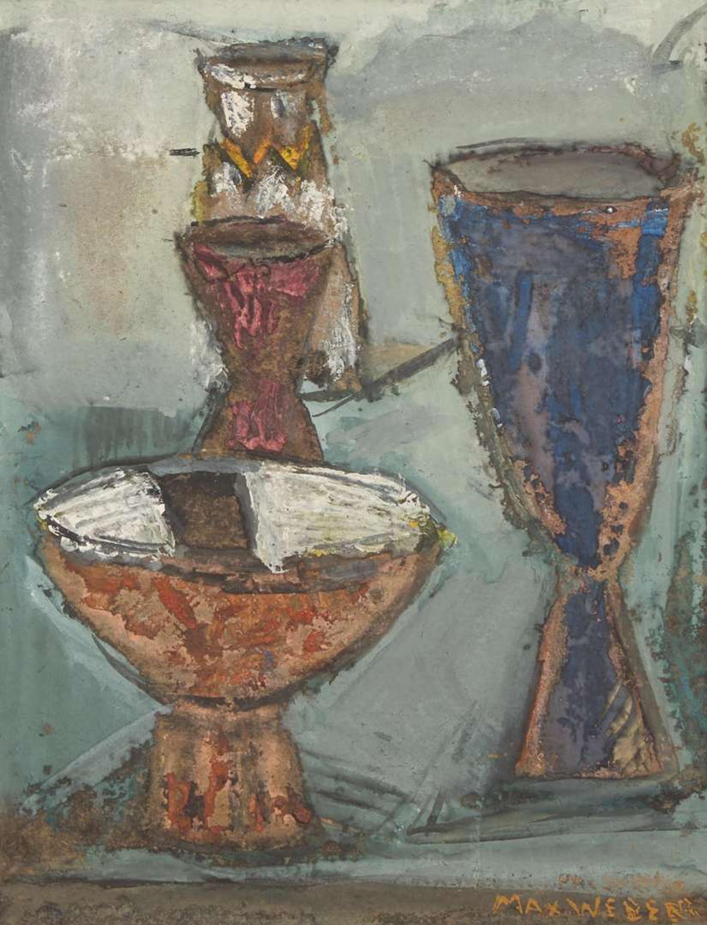 Max Weber (American, 1881-1961) - Mexican Jugs