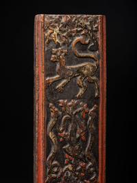 A Scandinavian Carved and Painted Maple Mangle Board