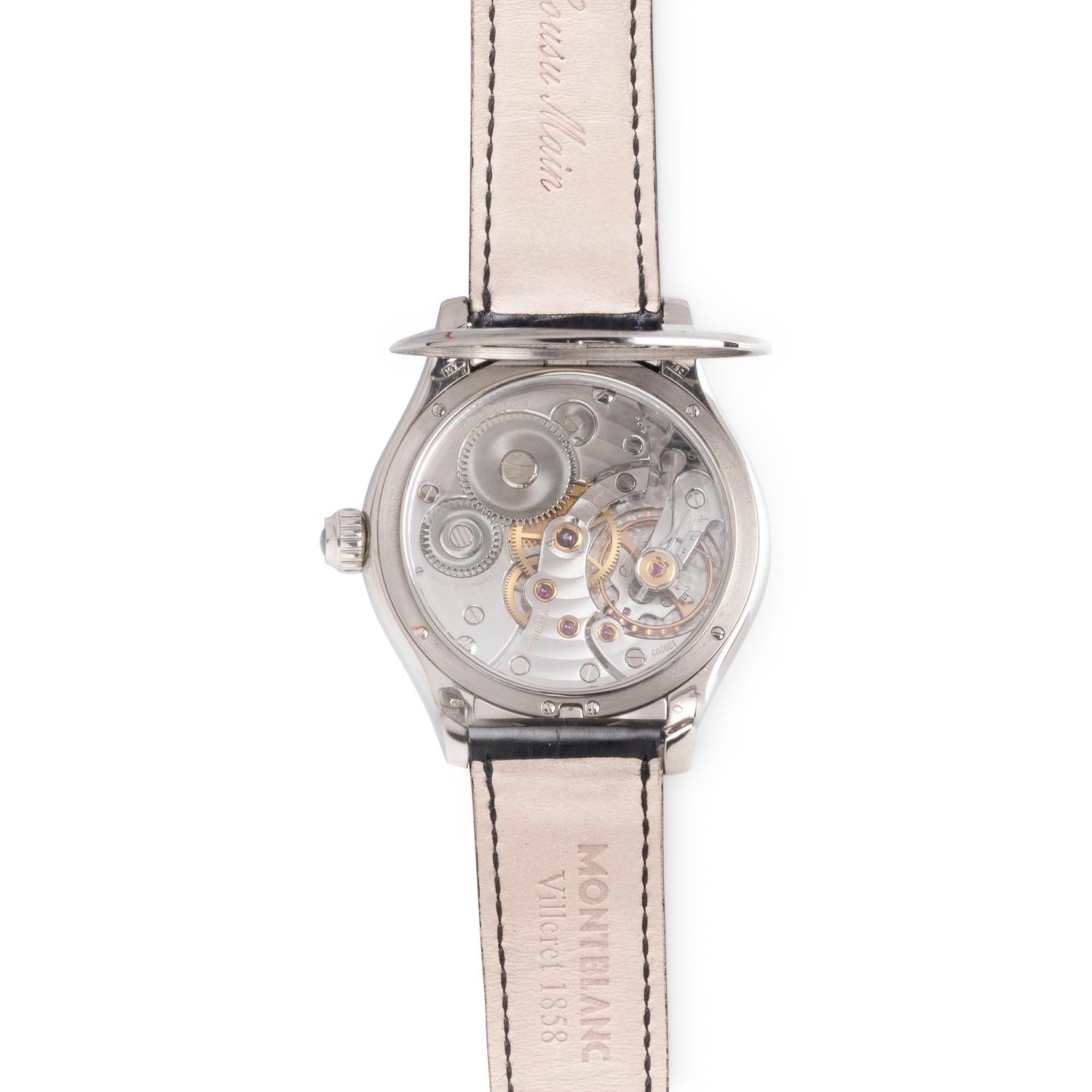 A RARE AND WELL-PRESERVED MONTBLANC, REF. M161301 18K WHITE GOLD LIMITED EDITION 'VILLERET' WRISTWATCH