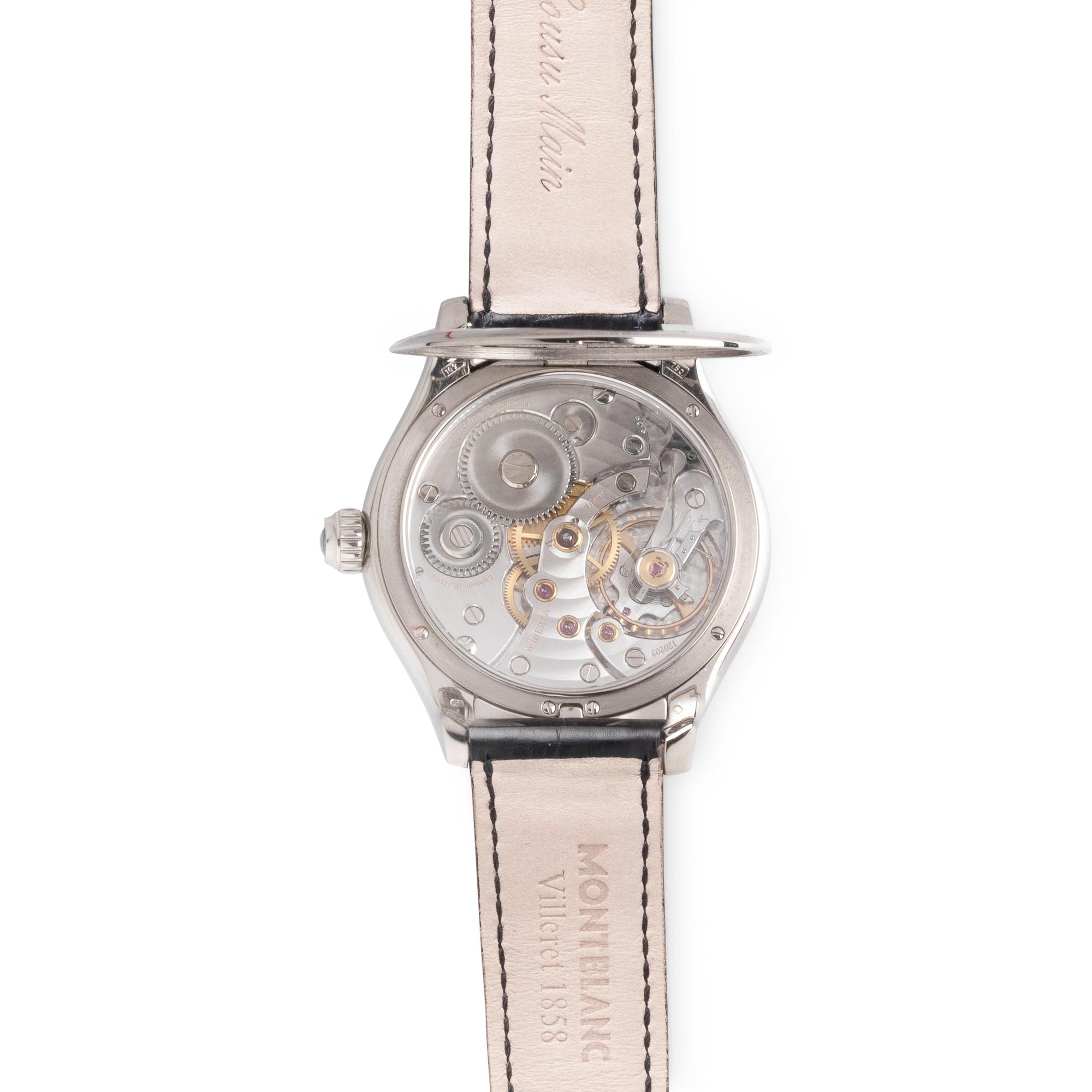 A RARE AND WELL-PRESERVED MONTBLANC, REF. M161301 18K WHITE GOLD LIMITED EDITION 'VILLERET' WRISTWATCH