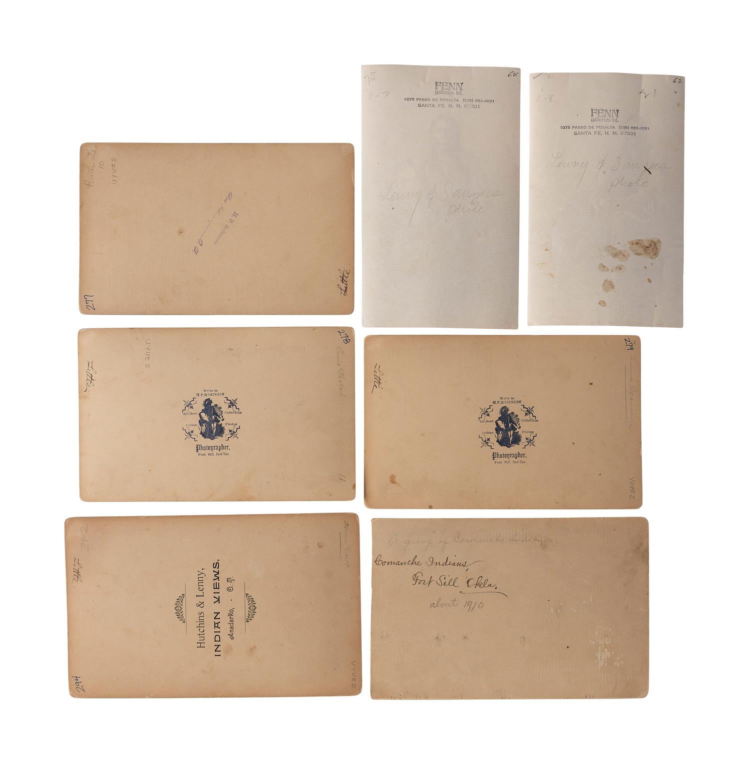 A Fine Group of Photographs of Comanches