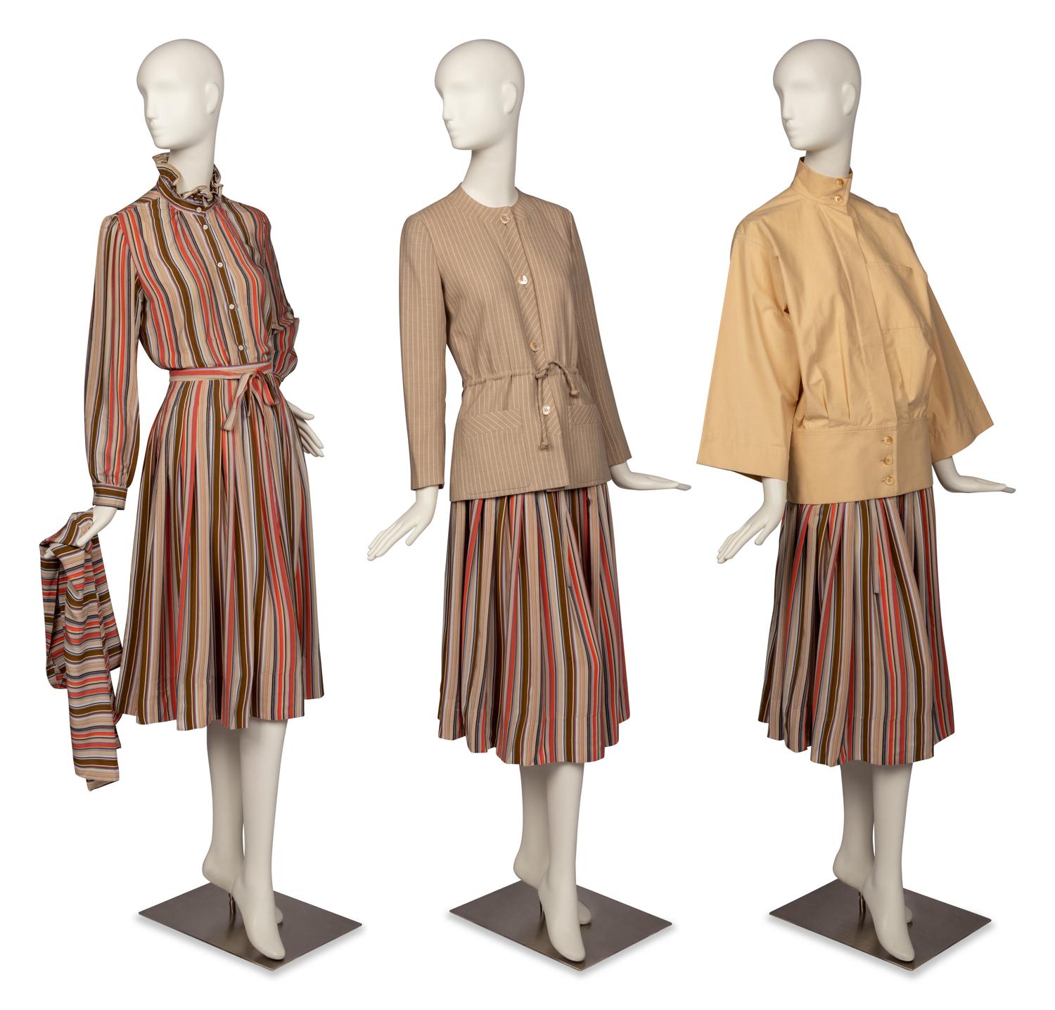 Gucci Ensemble, Two Jackets by Valentino and Lanvin, 1970s