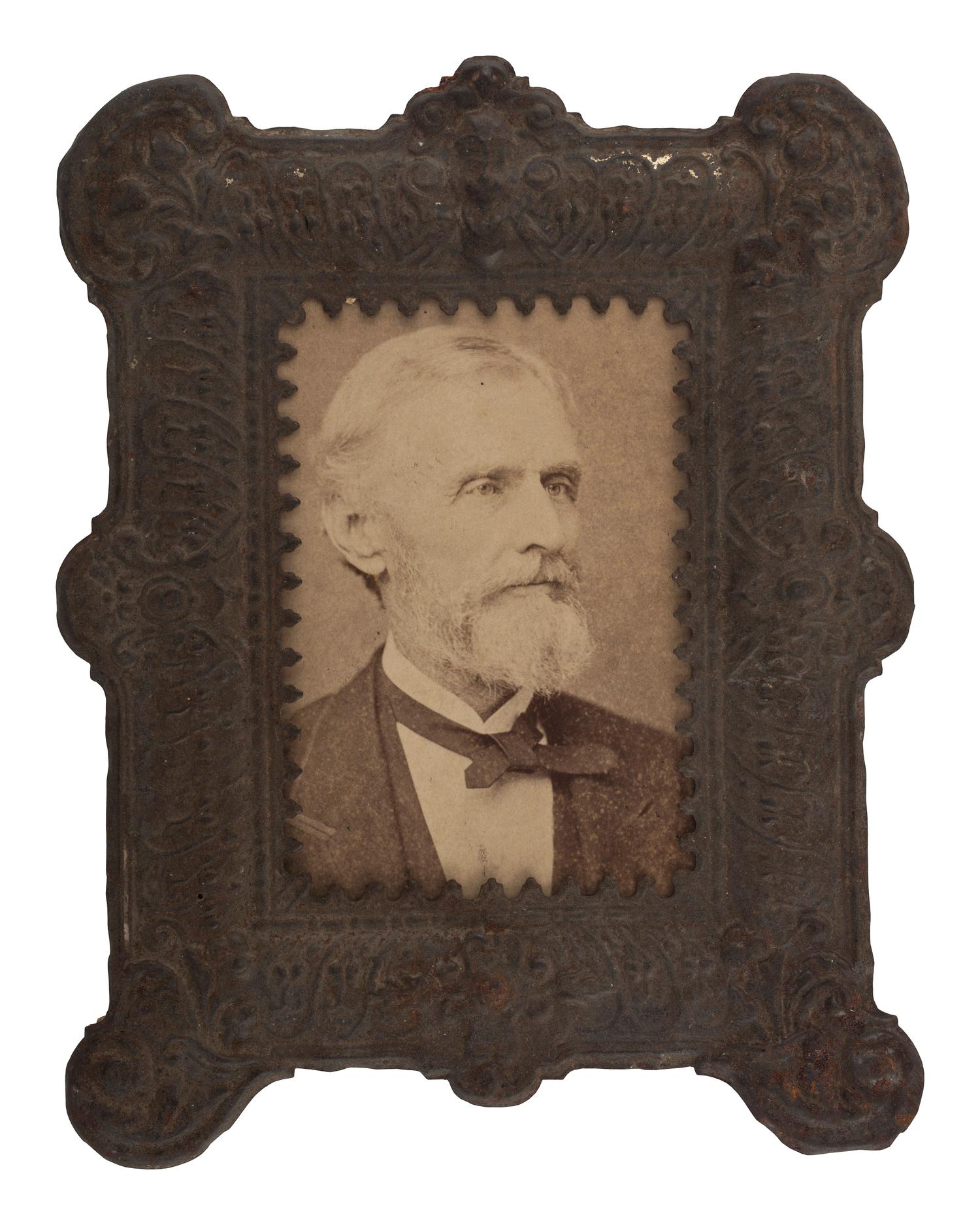 [POLITICS] -- [THE CONFEDERACY]. A group of 6 photographs of Southern politicians, incl. Jefferson and Varina Davis, and Louisiana Governors Roman and Nicholls.