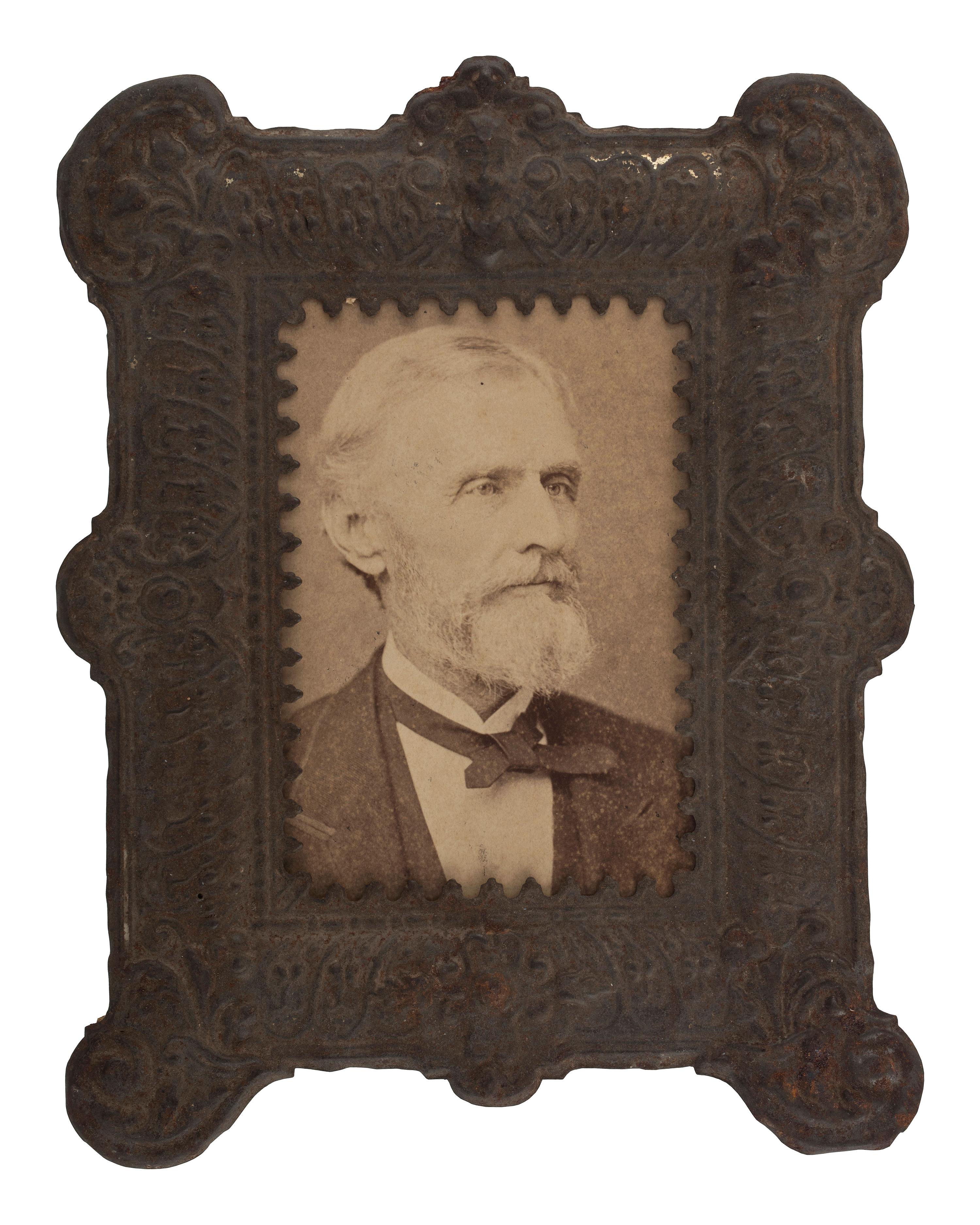 [POLITICS] -- [THE CONFEDERACY]. A group of 6 photographs of Southern politicians, incl. Jefferson and Varina Davis, and Louisiana Governors Roman and Nicholls.