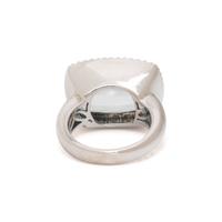 BLUE TOPAZ AND DIAMOND RING
