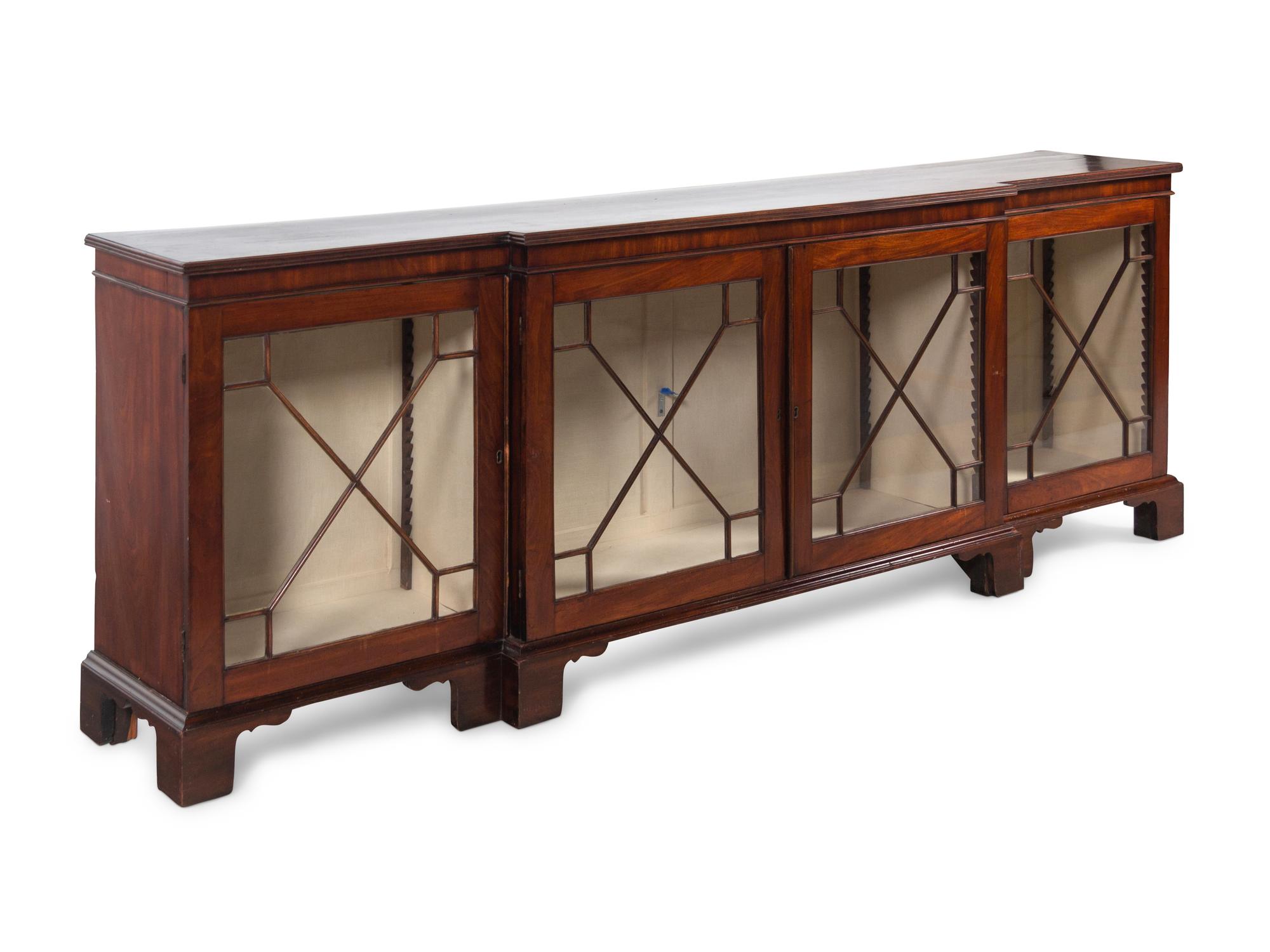 A William IV Mahogany Breakfront Cabinet