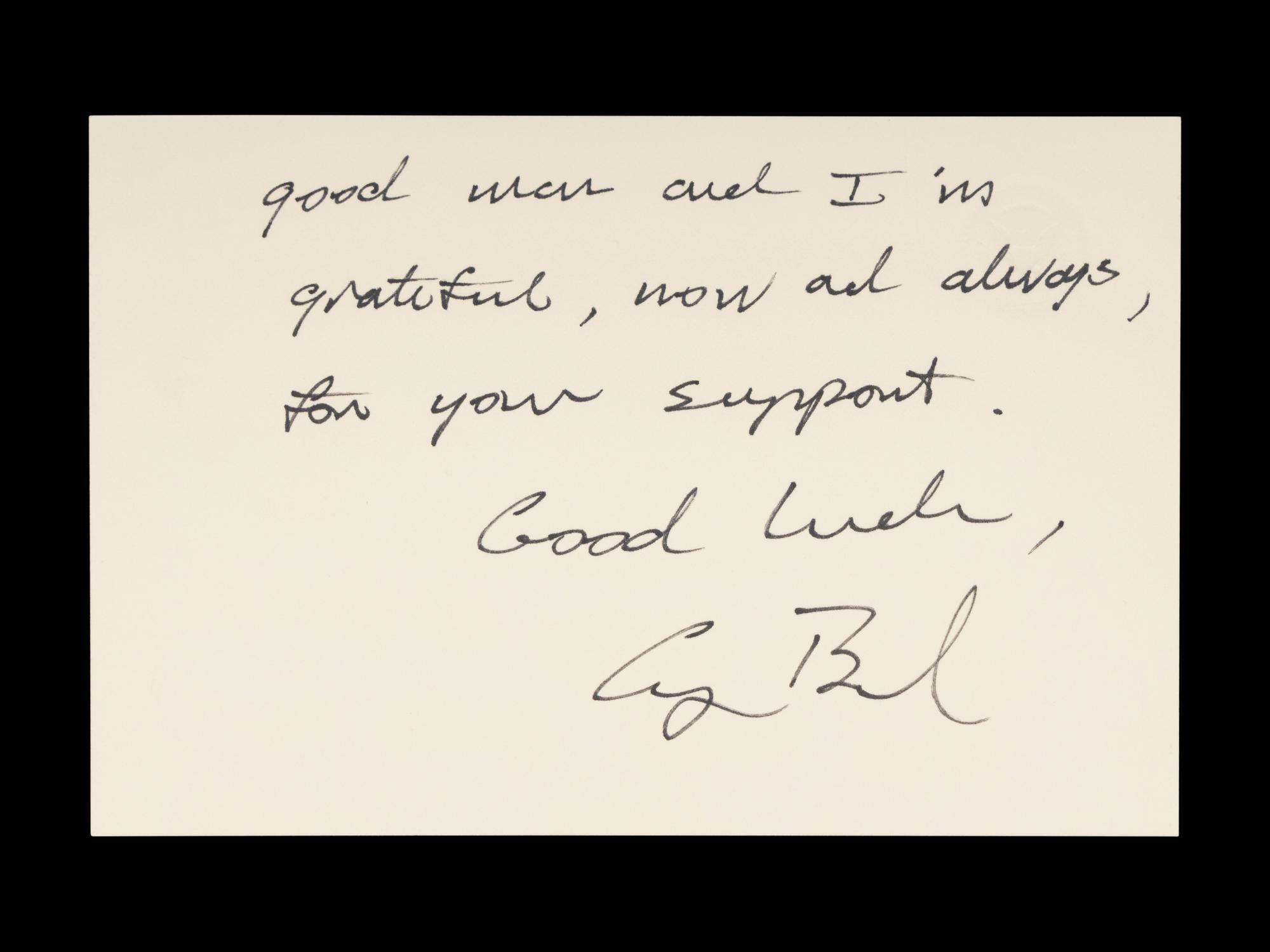A Pair of George H.W. Bush Signed Letters to Mike Ditka Including One Written and Dated The Day Ditka Was Fired by Bears