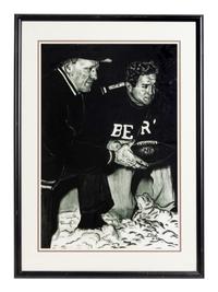 A Group of 14 Photographs of George Halas Formerly Displayed at Mike Ditka's Restaurant