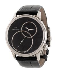 JAQUET DROZ, REF/ J00603070 STAINLESS STEEL 'GRANDE SECONDE' WATCH