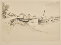 Edgar Chahine (French, 1874–1947) — Marée Basse, Villers sur Mer