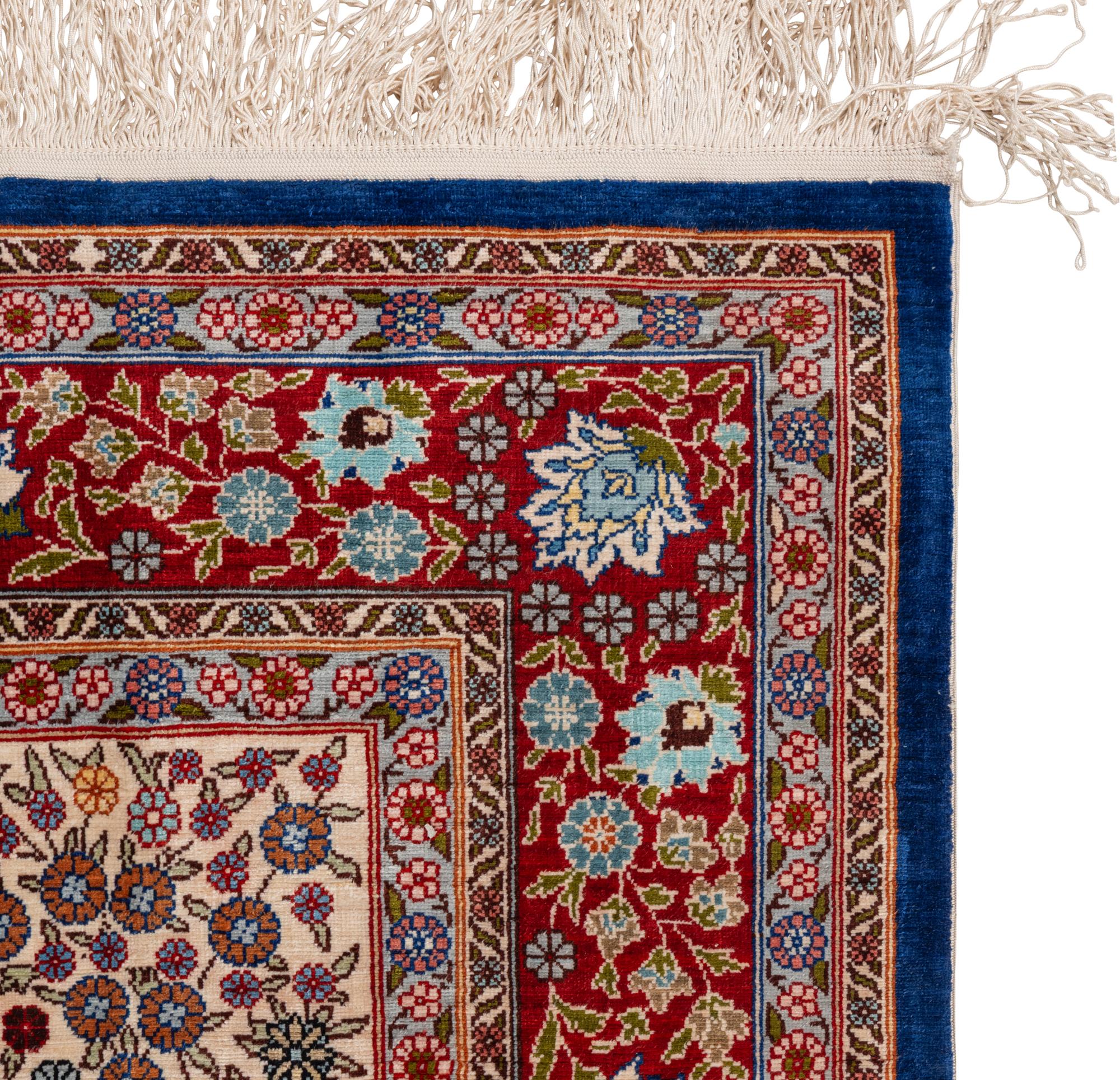 A Turkish Silk Rug