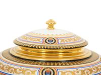 A Gardner Painted and Gilt Porcelain Tureen - TO BE RETURNED TO OWNER