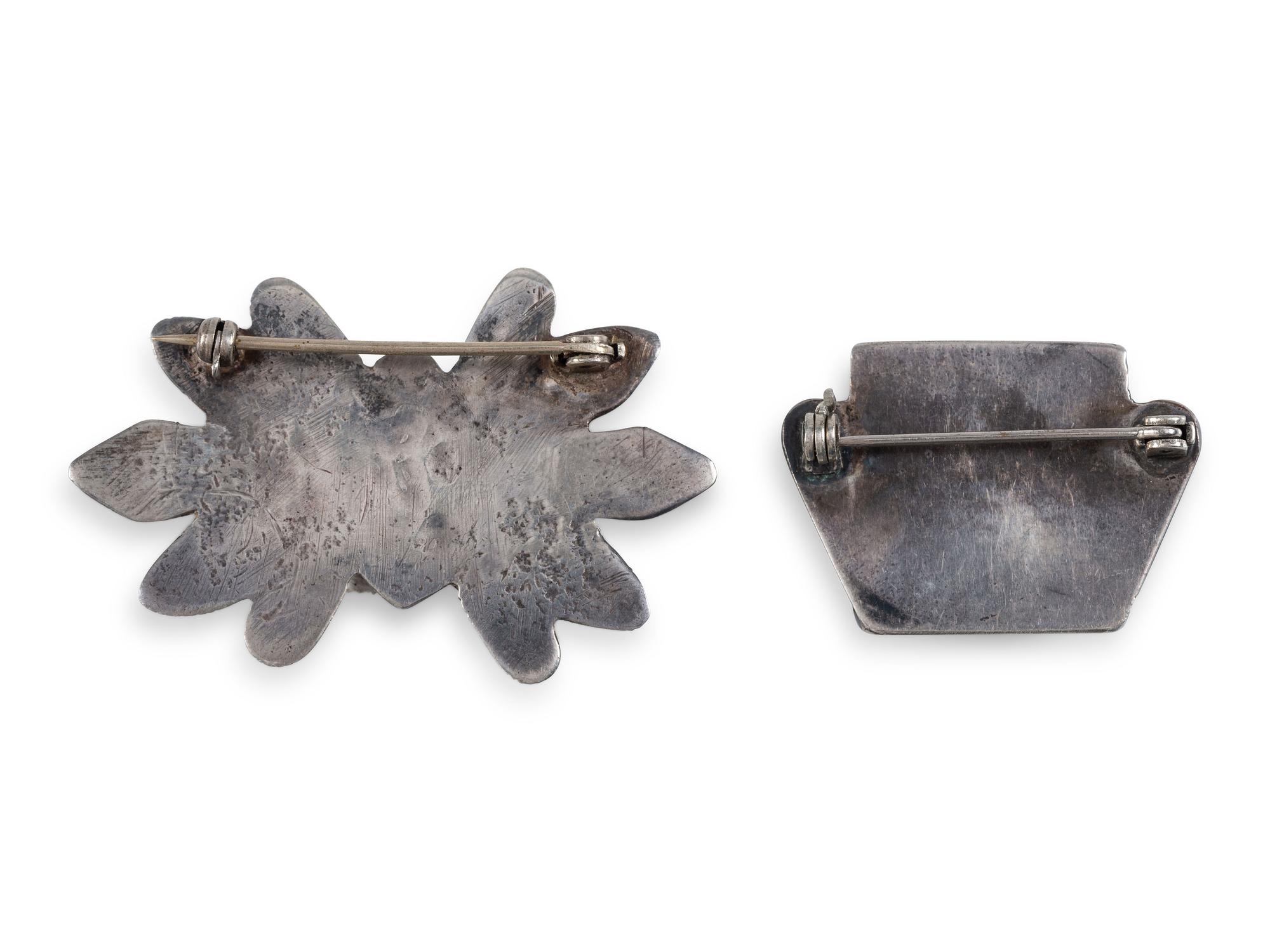 Navajo Silver and Turquoise Pins / Brooches