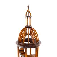 A Carved Wood Architectural Staircase Model
