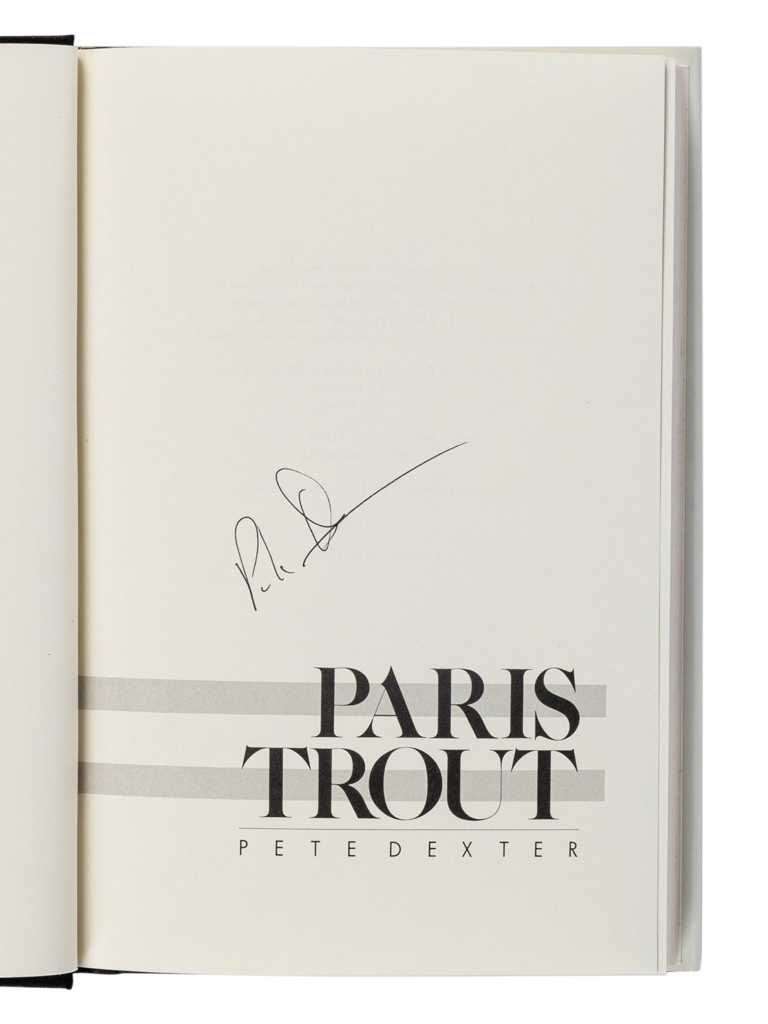 DEXTER, Pete (b. 1943). A group of 4 SIGNED FIRST EDITIONS, comprising: