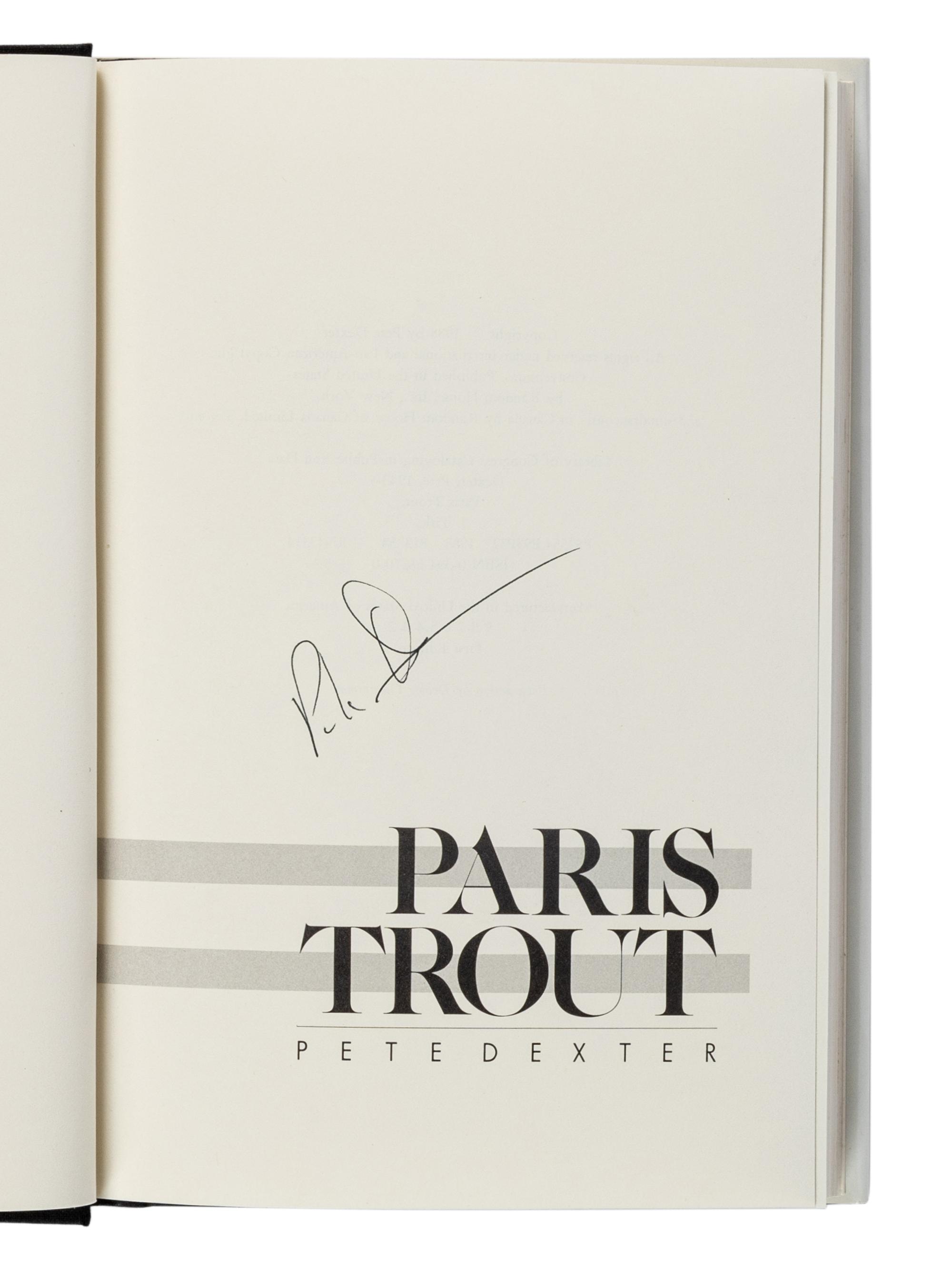 DEXTER, Pete (b. 1943). A group of 4 SIGNED FIRST EDITIONS, comprising: