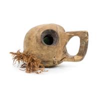 A Kwakwaka'wakw, Quatsino Band Raven's Head Rattle Length 6 x height 4 inches.