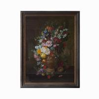 Jean-François Eliaerts (Belgian, 1761–1848) Still Life with Mixed Flowers in an Urn on a Ledge