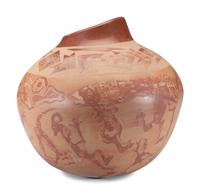 Red and Buff Pottery Olla