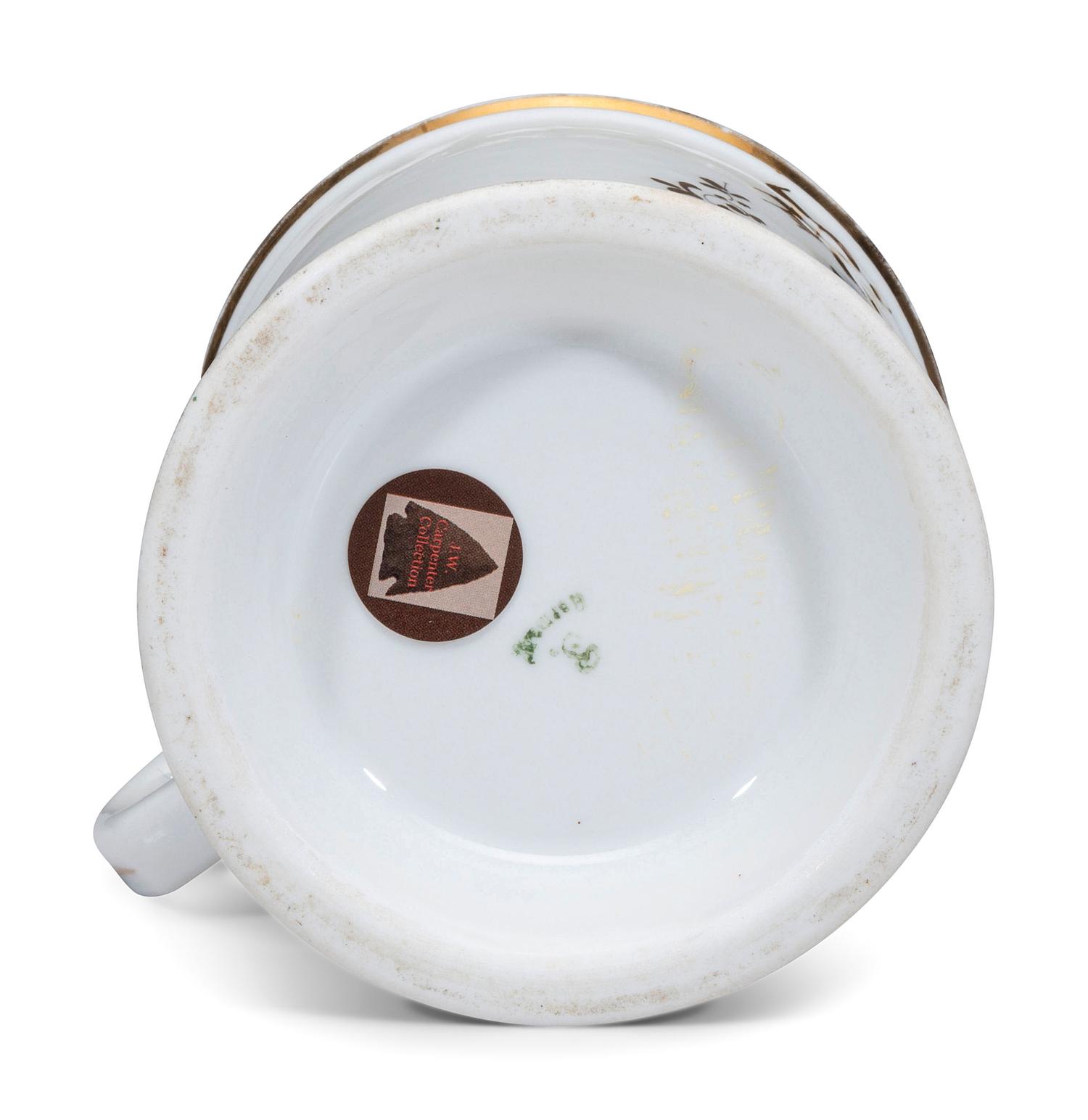 An Open Touring Car Porcelain Shaving Mug