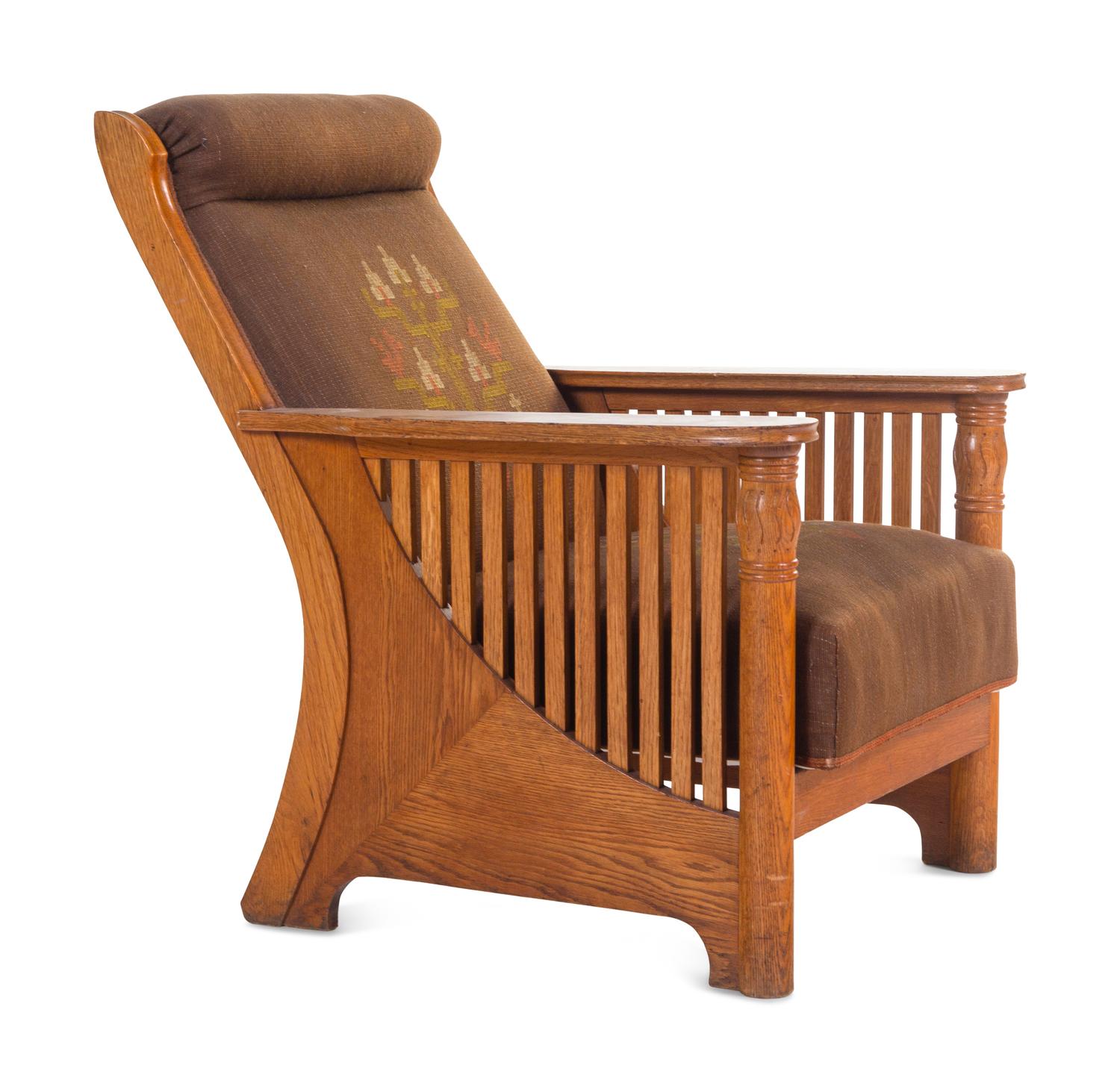 Jugendstil Lounge Chair, c. 1900