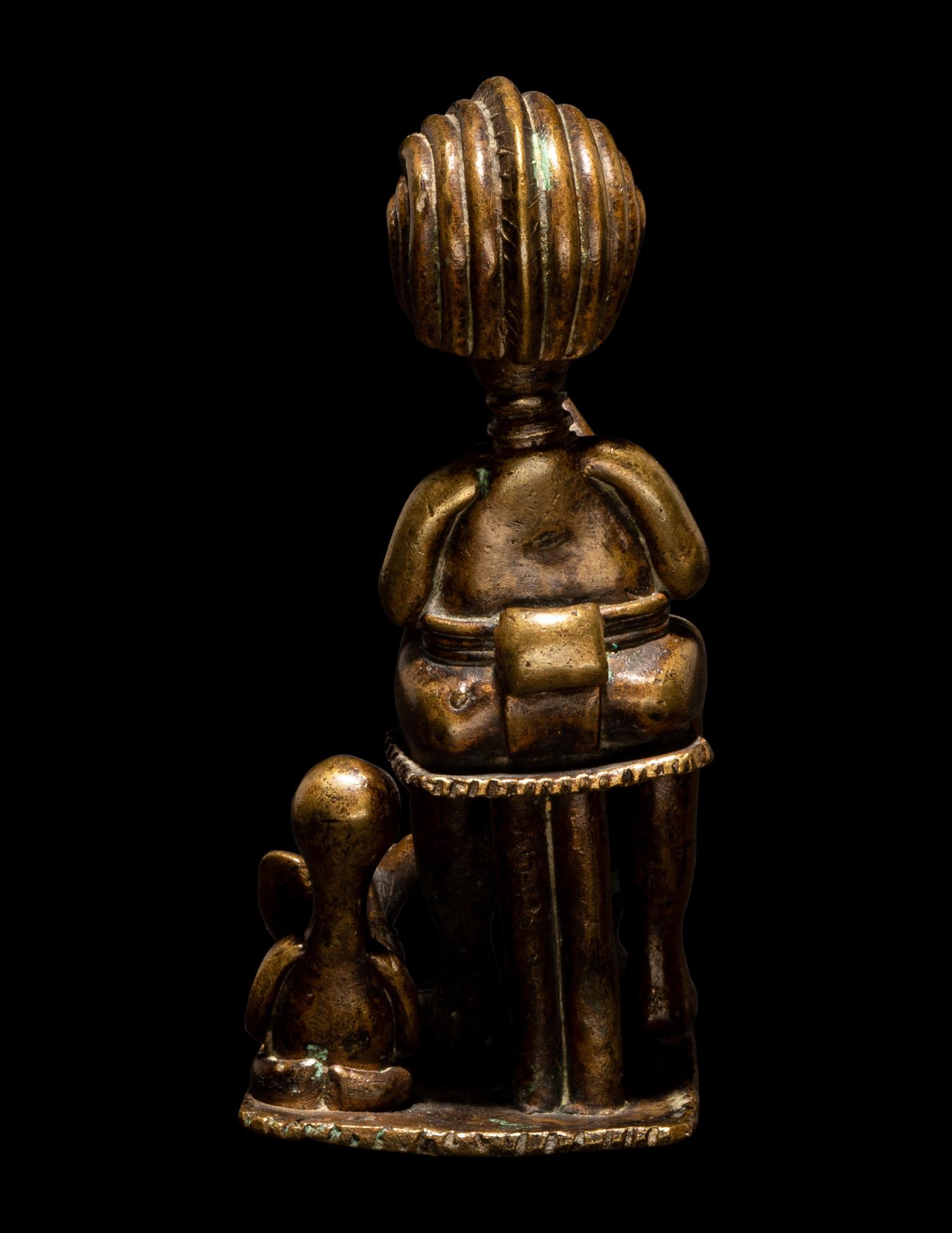 A Baule Bronze Alter Figure