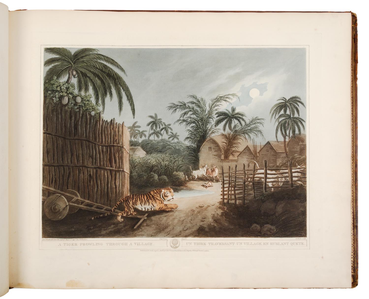 WILLIAMSON, Thomas (1790-1815) and Samuel HOWITT (?1755-1822). Oriental Field Sports. London, 1807. FIRST EDITION.