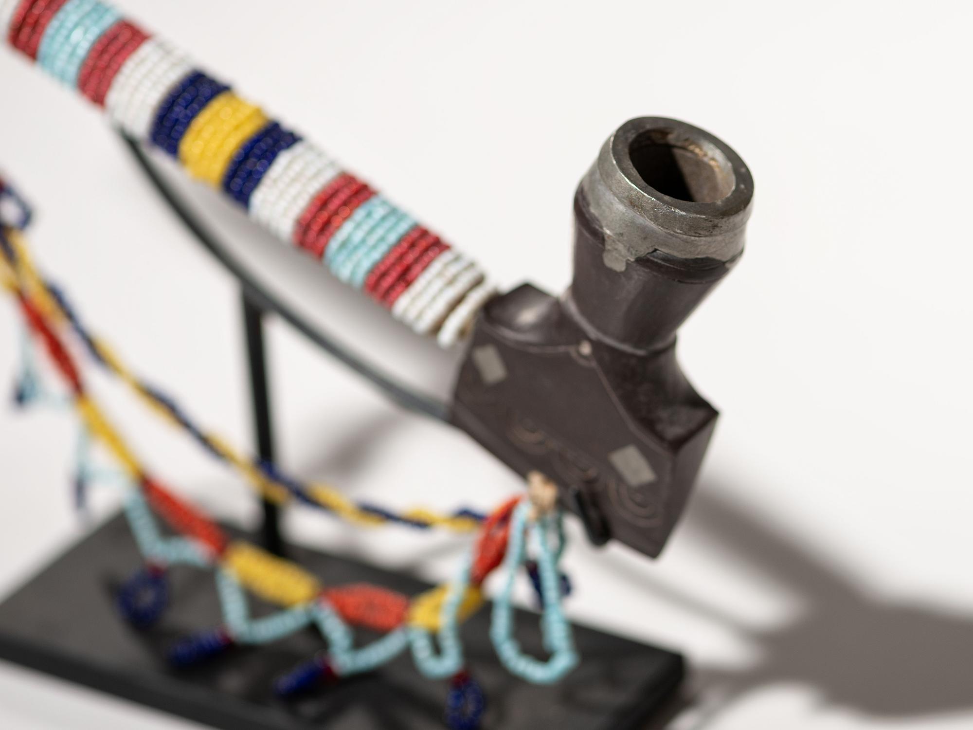 Micmac Pipe with Beaded Stem