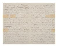 [LINCOLN ASSASSINATION]. Letter from Allen Houghton, paymaster of the western branch of the Union Army, regarding news of Lincoln's death reaching St. Louis. 15 April 1865.