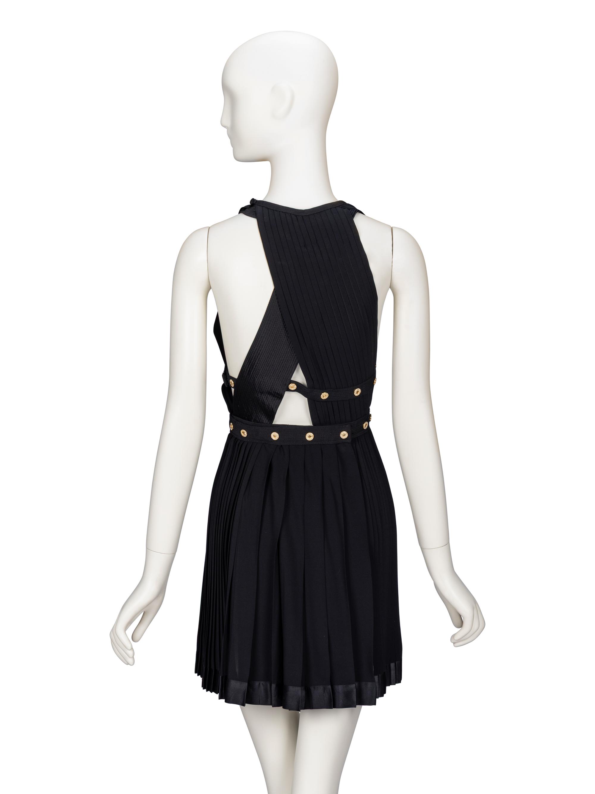 Gianni Versace, Pleated Silk Minidress, 1991
