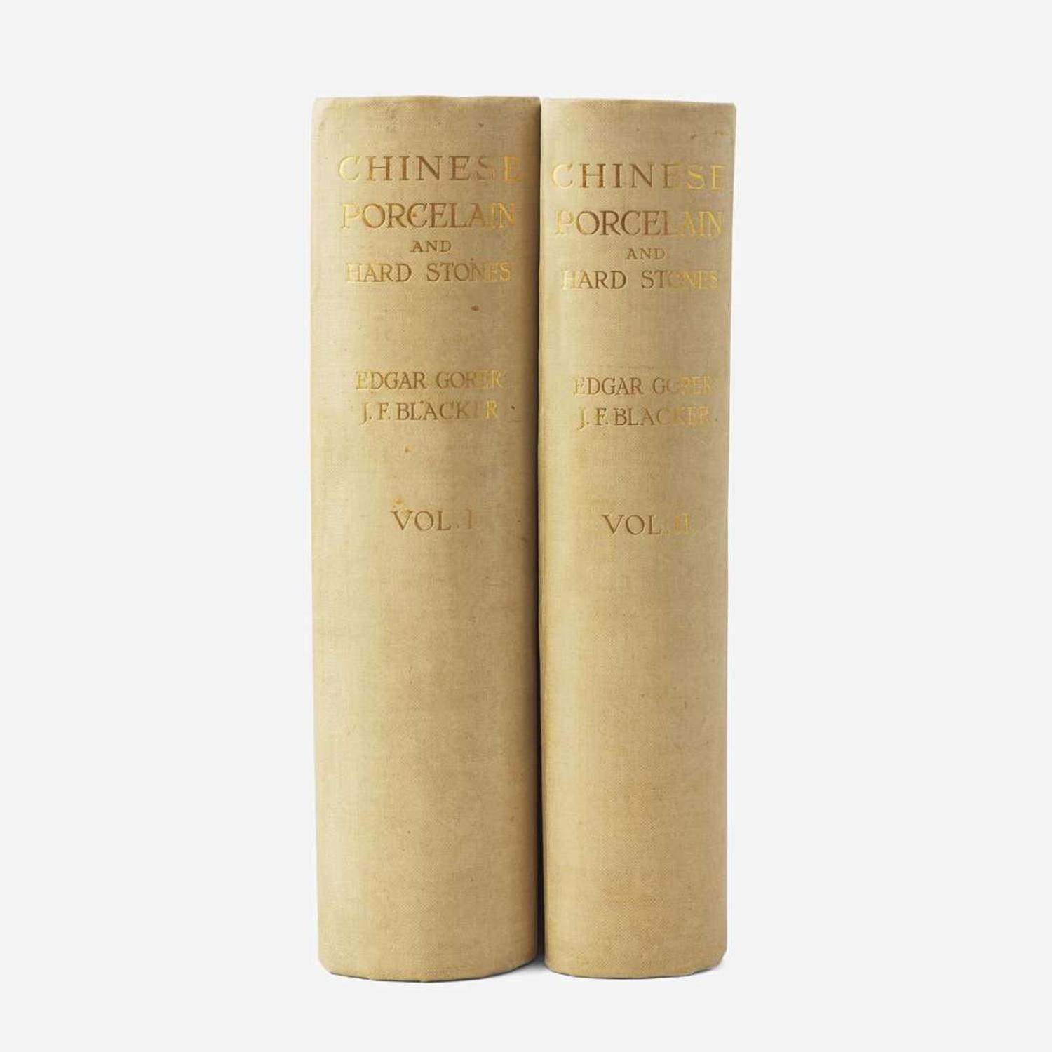 Edgar Gorer and J. F. Blacker, "Chinese Porcelain and Hard Stones", Vol. I and II “陶瓷與石雕”圖錄兩冊 London, Bernard Quaritch, 1911