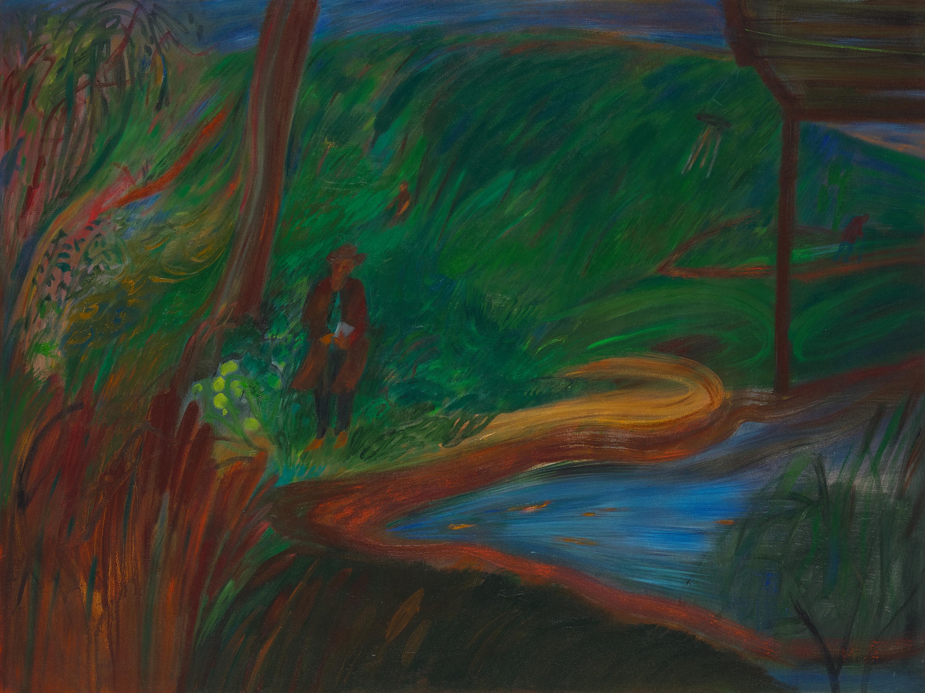 Soumya Netrabile (Indian, b. 1966) — Garden at the Rest Home , 2022