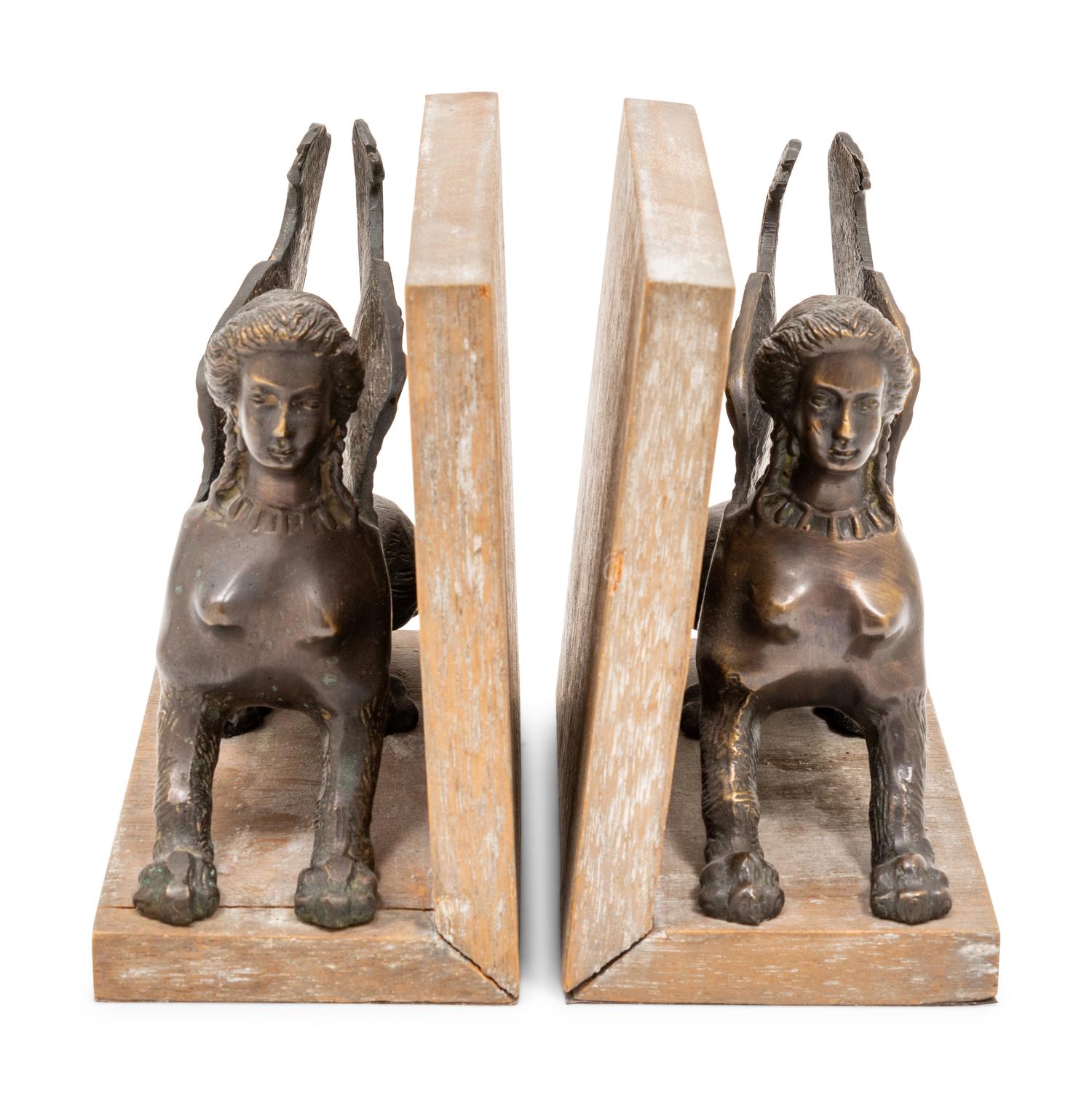 A Pair of Grand Tour Lion of Venice Bookends