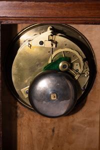 An Empire Burr Elm and Ormolu-Mounted Mantel Clock