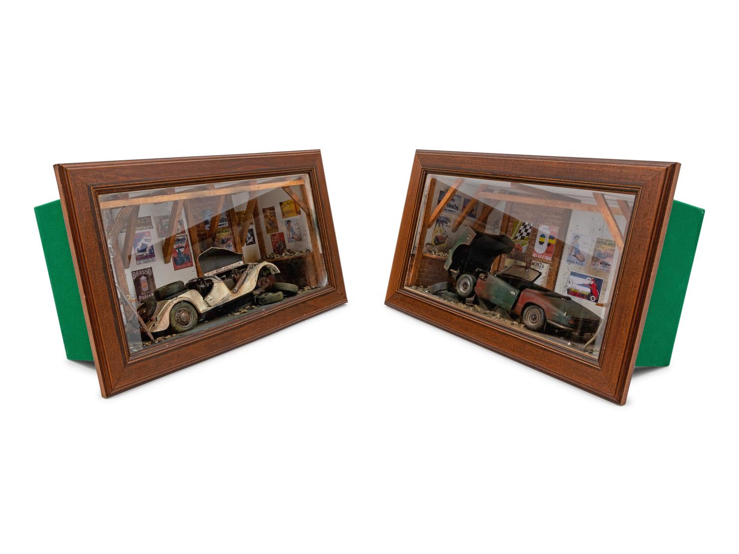 Two Classic Car Dioramas