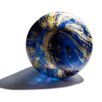 A Roman Marbled Glass Unguentarium