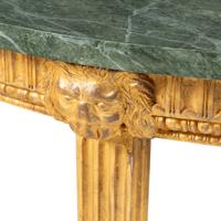 A George III Style Giltwood Marble-Top Console Table