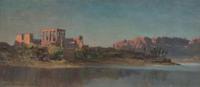 Alexander Kellock Brown (British,1849-1922) - The Temple of Philae on the Nile