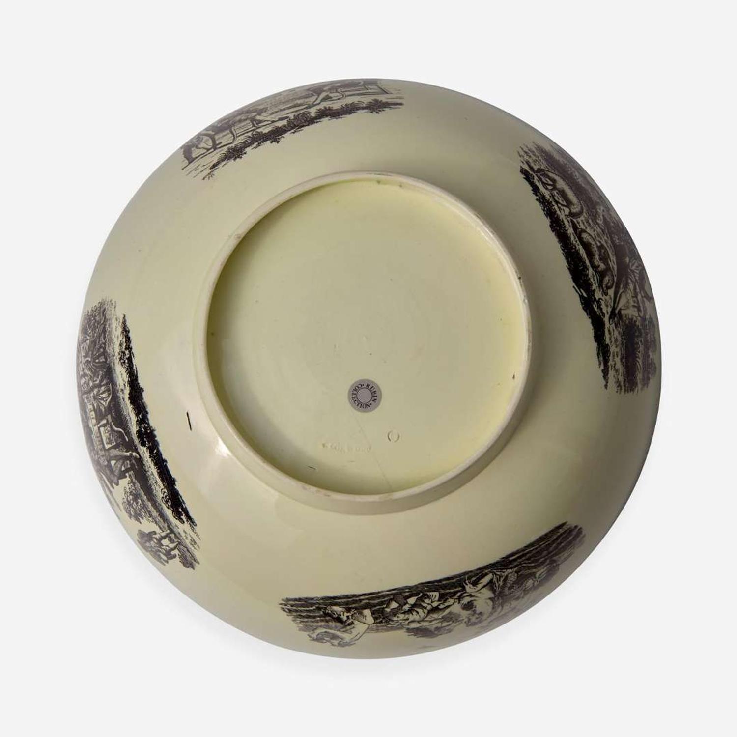 A Wedgwood Queensware Documentary Punchbowl UK, circa 1780
