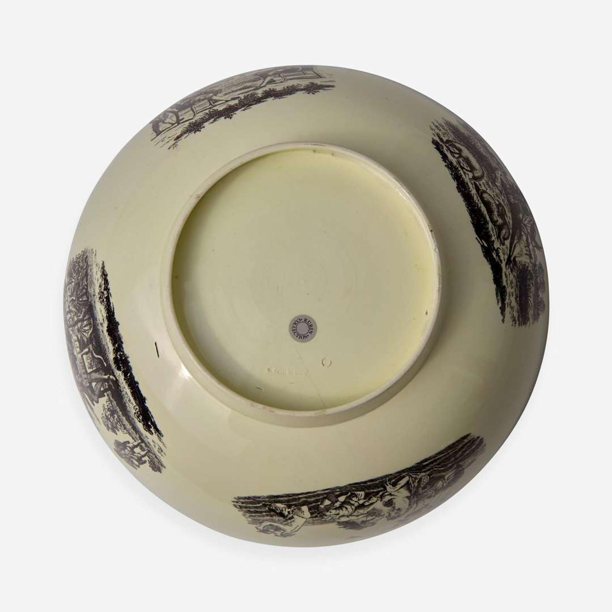 A Wedgwood Queensware Documentary Punchbowl UK, circa 1780