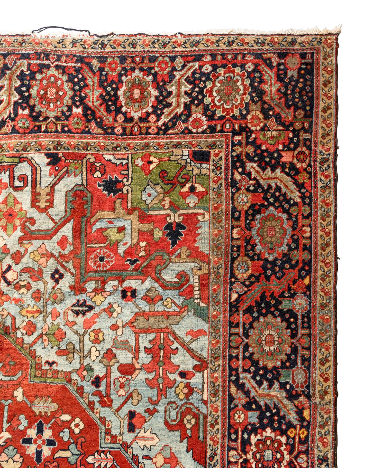 A Heriz Wool Rug